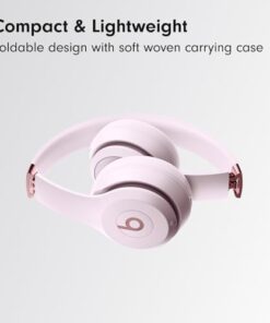 Beats Solo 4 - Wireless Bluetooth On-Ear Headphones, Apple & Android Compatible, Up to 50 Hours of Battery Life - Cloud Pink