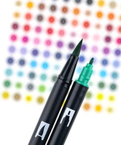 Tombow 56188 Dual Brush Pen Art Markers, Galaxy, 10-Pack. Blendable, Brush and Fine Tip Markers