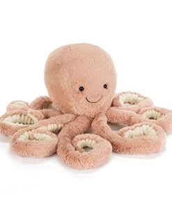 Jellycat Odell Octopus Stuffed Animal, Large 18.5 inches - Ocean and Sea Plush Toy - Classic Children's Gift