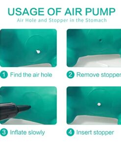 HotMax Bouncy Horse, Dinosaur Hopper Toys for Kids, Inflatable Ride on Bouncy Animals Toys for Toddlers, Jumping Horse for Baby Year Old Birthday Gift for Boy or Girl (Triceratops)