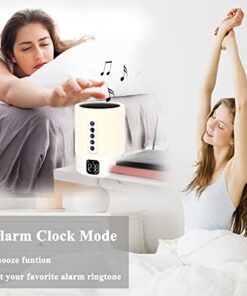 Alarm Clock Bluetooth Speaker, Night Light White Noise Machine Touch Bedside Lamp with Alarm Clock for Kids Multi-Color Changing Night Light Xmas Gifts for Teenage Girls Boys Women Teen Girl Gifts
