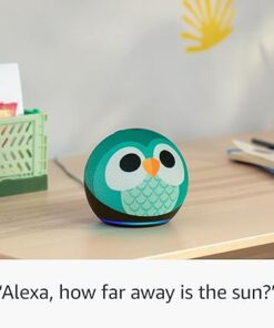 Amazon Echo Dot Kids with Alexa (newest model), Designed for kids, with parental controls, Includes 1 Year of Amazon Kids+, Owl