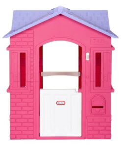 Little Tikes Cape Cottage Pretend Princess Playhousefor Kids, Indoor Outdoor, with Working Doors and Windows, for Toddlers Ages 2+ Years,Pink,Large