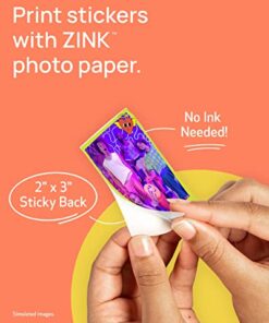 Canon Ivy 2 Mini Photo Printer, Print from Compatible iOS & Android Devices, Sticky-Back Prints, Pure White