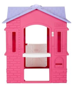 Little Tikes Cape Cottage Pretend Princess Playhousefor Kids, Indoor Outdoor, with Working Doors and Windows, for Toddlers Ages 2+ Years,Pink,Large