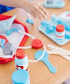 Melissa & Doug Get Well Doctor Kit, 25-Piece Toddler Doctor Play Set, Realistic Pretend Play Toys & Accessories, Preschool Toys for Girls & Boys Ages 3+