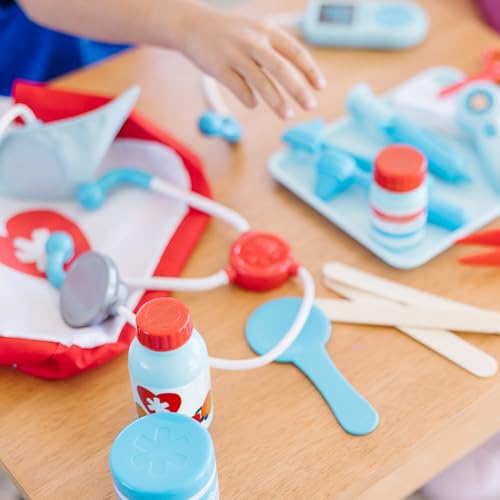 Melissa & Doug Get Well Doctor Kit, 25-Piece Toddler Doctor Play Set, Realistic Pretend Play Toys & Accessories, Preschool Toys for Girls & Boys Ages 3+
