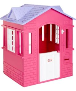Little Tikes Cape Cottage Pretend Princess Playhousefor Kids, Indoor Outdoor, with Working Doors and Windows, for Toddlers Ages 2+ Years,Pink,Large