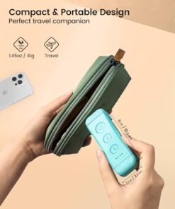 Glocusent USB Rechargeable Book Light for Reading in Bed, Portable Clip-on LED Reading Light, 3 Amber Colors & 5 Brightness Dimmable, Compact & Long Lasting, Perfect for Book Lovers, Kids