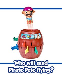 TOMY Pop Up Pirate Board Game - Family and Preschool Kids Games for Family Game Night - Winter Break Activities- Girls and Boys Games - 2-4 Players - Ages 4 Years and Up