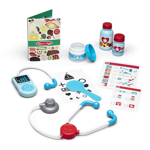 Melissa & Doug Get Well Doctor Kit, 25-Piece Toddler Doctor Play Set, Realistic Pretend Play Toys & Accessories, Preschool Toys for Girls & Boys Ages 3+