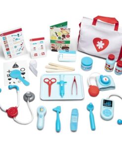 Melissa & Doug Get Well Doctor Kit, 25-Piece Toddler Doctor Play Set, Realistic Pretend Play Toys & Accessories, Preschool Toys for Girls & Boys Ages 3+