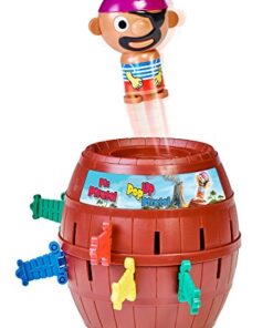 TOMY Pop Up Pirate Board Game - Family and Preschool Kids Games for Family Game Night - Winter Break Activities- Girls and Boys Games - 2-4 Players - Ages 4 Years and Up