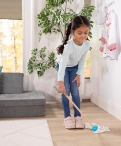 Melissa & Doug Dust Sweep Mop 6-Piece Pretend Play Set, Toddler Toy Cleaning, Pretend Play Home Cleaning, Kids Broom and Mop Set for Ages 3+