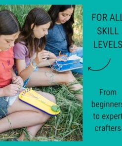 Choose Friendship Bracelet Making Kit – 20 Pre-Cut Threads, Portable Loom with Storage, Makes 8 Bracelets, Craft Gift for Kids Ages 8+, Yellow “Pineapple”