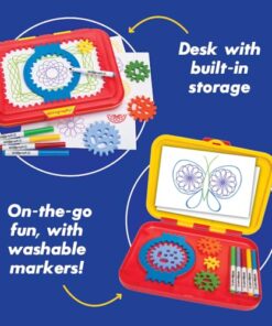 Spirograph Jr. — Jumbo Sized Gears Classic Retro Toy For Spiral Drawing Art Design Toy Kit for Smaller Hands — For Kids Ages 3 and Up
