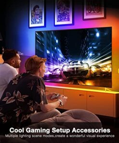 DAYBETTER Smart WiFi Led Lights 100ft, Tuya App Controlled Led Strip Lights, Work with Alexa and Google Assistant, Timer Schedule, Color Changing Led Lights for Bedroom Party Kitchen