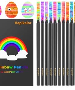 Stocking Stuffers for Kids, Art Supplies, 12 Color Rainbow Colored Pencils for Kid, Drawing Pencil Set Halloween Stocking Stuffers for 5-12 Year Old, Holiday, Birthday, Christmas Gifts for Teen