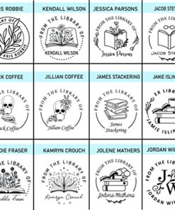 Book Embosser by StampBoss, Custom Made with Your Choice of Design. from The Library of, Personalized Gift. Add Gold foils