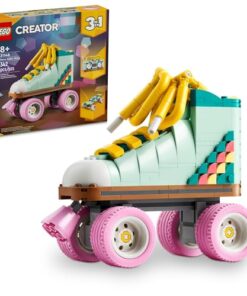 LEGO Creator 3 in 1 Retro Roller Skate Building Kit, Transforms from Roller Skate Toy to Mini Skateboard to Boom Box Radio, Birthday Gift for Skaters, Cool Toy for Boys and Girls Ages 8 and Up, 31148