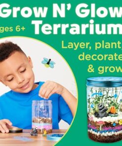 Creativity for Kids Grow 'N Glow Terrarium Kit - Educational Science Kits, Kids Gifts for Boys and Girls, Craft and STEM Projects (Ages 6+)