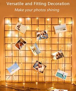 LECLSTAR 50 LED Photo Clips String Lights, 17ft with Remote - 8 Modes Fairy Lights to Clip on Pictures, Photos, Cards