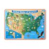 Melissa & Doug USA Map Sound Puzzle - Wooden Puzzle with Sound Effects (40 pcs)