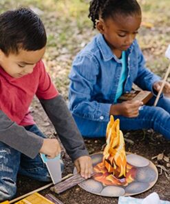 Melissa & Doug Let's Explore Campfire S’mores Set with Toy food & Kids Play Kitchen Accessories, Preschool Learning Toys for Girls & Boys 3+