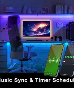 DAYBETTER Smart WiFi Led Lights 100ft, Tuya App Controlled Led Strip Lights, Work with Alexa and Google Assistant, Timer Schedule, Color Changing Led Lights for Bedroom Party Kitchen