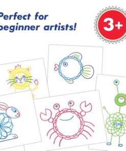 Spirograph Jr. — Jumbo Sized Gears Classic Retro Toy For Spiral Drawing Art Design Toy Kit for Smaller Hands — For Kids Ages 3 and Up
