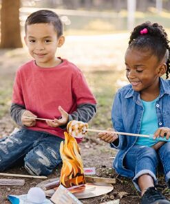 Melissa & Doug Let's Explore Campfire S’mores Set with Toy food & Kids Play Kitchen Accessories, Preschool Learning Toys for Girls & Boys 3+