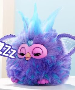 Furby Purple, 15 Fashion Accessories, Interactive Plush Toys for 6 Year Old Girls & Boys & Up, Voice Activated Animatronic