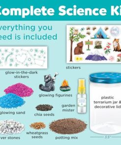 Creativity for Kids Grow 'N Glow Terrarium Kit - Educational Science Kits, Kids Gifts for Boys and Girls, Craft and STEM Projects (Ages 6+)