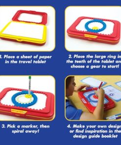 Spirograph Jr. — Jumbo Sized Gears Classic Retro Toy For Spiral Drawing Art Design Toy Kit for Smaller Hands — For Kids Ages 3 and Up
