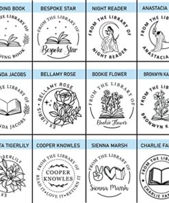 Book Embosser by StampBoss, Custom Made with Your Choice of Design. from The Library of, Personalized Gift. Add Gold foils