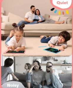 Bravokids 10 Inch LCD Writing Tablet for 3-8 Year Olds - Electronic Drawing Pad and Doodle Board as Educational Birthday Gifts for Girls and Boys (Pink)