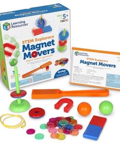 Learning Resources STEM Explorers -Ages 5+, Magnet Movers, Critical Thinking Skills, STEM Certified Toys, Magnets Kids,Magnet Set,Back to School Supplies,39 Pieces
