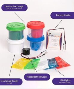 Squishy Circuits Standard Kit - Explore Electrical Circuits with Play Dough - STEM Science Kits for Kids Age 8-12 - Fun and Educational at Home, Classroom, Camp, and More!