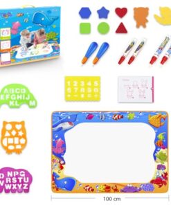 Water Doodle Mat - Kids Painting Writing Color Doodle Drawing Mat Toy Bring Magic Pens Educational Toys for Age 2 3 4 5 6 7 Year Old Girls Boys Age Toddler Gift