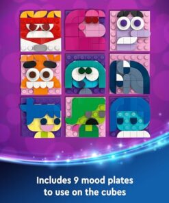 LEGO|Disney Inside Out 2 Mood Cubes from Pixar, Disney Toy Building Kit from The Movie, Fun Fantasy Toy to Share Emotions, Disney Gift Idea for Movie Fans, Girls and Boys, 43248