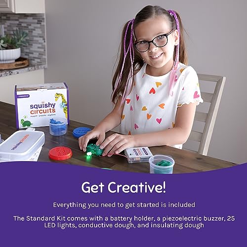 Squishy Circuits Standard Kit - Explore Electrical Circuits with Play Dough - STEM Science Kits for Kids Age 8-12 - Fun and Educational at Home, Classroom, Camp, and More!