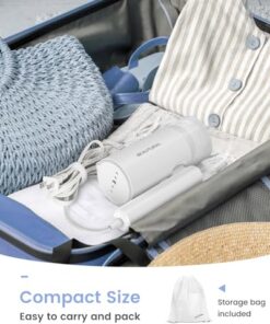 BEAUTURAL Steamer for Clothes, Portable Garment Wrinkle Remover, Fast 30s Heat-up, Foldable and Handheld, 120V Only (Not for 220V Europe)