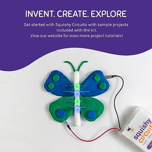 Squishy Circuits Standard Kit - Explore Electrical Circuits with Play Dough - STEM Science Kits for Kids Age 8-12 - Fun and Educational at Home, Classroom, Camp, and More!
