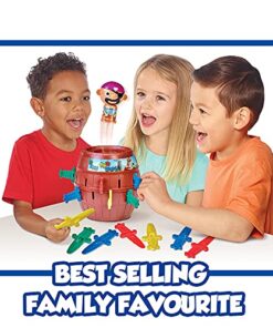 TOMY Pop Up Pirate Board Game - Family and Preschool Kids Games for Family Game Night - Winter Break Activities- Girls and Boys Games - 2-4 Players - Ages 4 Years and Up