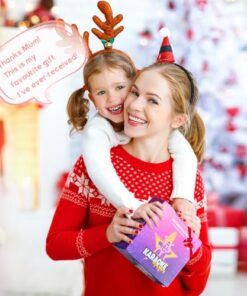 Mini Karaoke Machine for Kids Adults, Bluetooth Speaker with 2 Wireless Microphones, TOP Christmas Birthday Gifts Toys for Girls Ages 3, 4, 5, 6, 7, 8, 9,10,11,12+ Years Old Toddler (Lightpink)