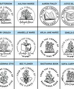 Book Embosser by StampBoss, Custom Made with Your Choice of Design. from The Library of, Personalized Gift. Add Gold foils