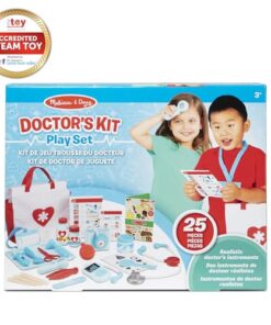 Melissa & Doug Get Well Doctor Kit, 25-Piece Toddler Doctor Play Set, Realistic Pretend Play Toys & Accessories, Preschool Toys for Girls & Boys Ages 3+