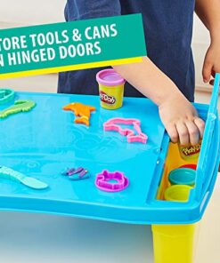 Play-Doh Play 'n Store Table Toy, 25+ Accessories, 8 Cans of Assort. Colors, Back to School Classroom Supplies, Kids Arts & Crafts, Preschool Toys, Ages 3+ (Amazon Exclusive)
