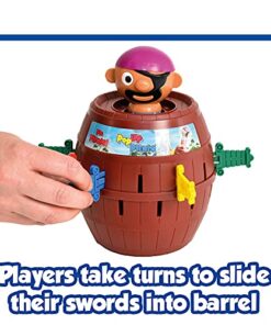TOMY Pop Up Pirate Board Game - Family and Preschool Kids Games for Family Game Night - Winter Break Activities- Girls and Boys Games - 2-4 Players - Ages 4 Years and Up