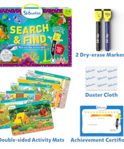 Skillmatics Search and Find Educational Game - Reusable Preschool Learning Activities, Perfect for Toddlers & Kids Who Love Toys, Art & Crafts, Builds Vocabulary, Gifts for Ages 3, 4, 5, 6